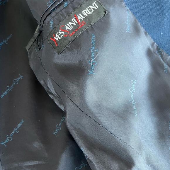 YSL Yves Saint Laurent Blazer Navy Like New Condition - Picture 7 of 8
